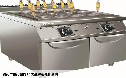 请问广东门窗的10大品牌选择什么啊