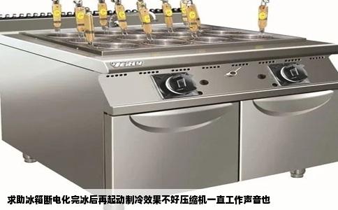 求助冰箱断电化完冰后再起动制冷效果不好压缩机一直工作声音也