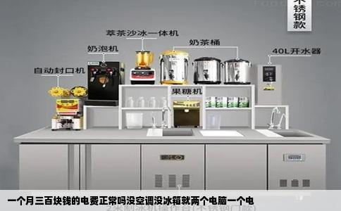 一个月三百块钱的电费正常吗没空调没冰箱就两个电脑一个电