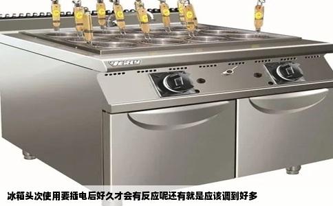 冰箱头次使用要插电后好久才会有反应呢还有就是应该调到好多