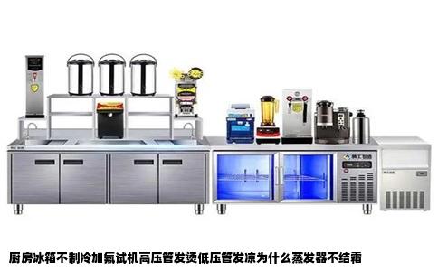 厨房冰箱不制冷加氟试机高压管发烫低压管发凉为什么蒸发器不结霜