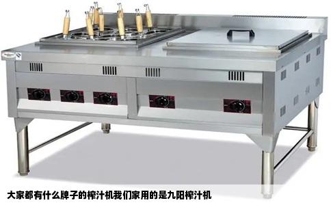 大家都有什么牌子的榨汁机我们家用的是九阳榨汁机