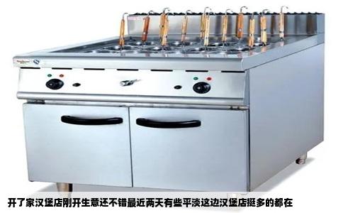 开了家汉堡店刚开生意还不错最近两天有些平淡这边汉堡店挺多的都在