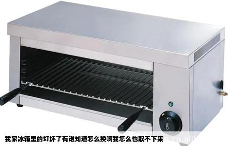 我家冰箱里的灯坏了有谁知道怎么换啊我怎么也取不下来