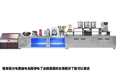 我家因欠电费被电业局停电了冰箱里面的东西都坏了我可以要求