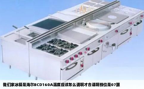 我们家冰箱是海尔BCD160A温度应该怎么调啊才合适啊档位是07跟